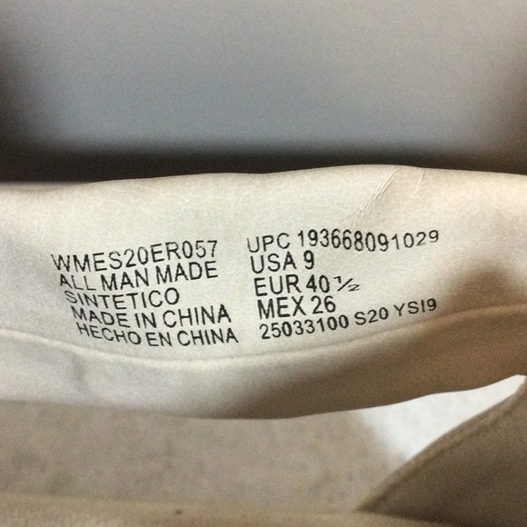 9 Earth Spirit cream strappy zipper back sandals - Picture 9 of 9